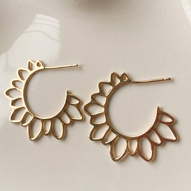 Flower Girl Hoops