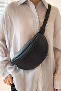 VEGAN LEATHER CROSSBODY SLING FANNY BUM BAG