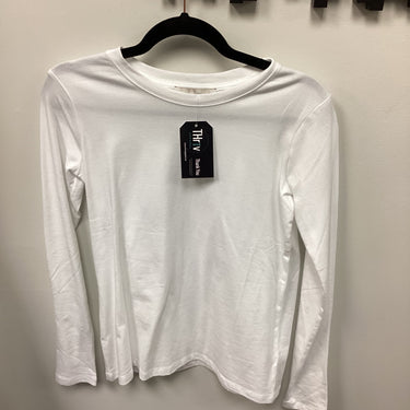 COTTON CREW NECK LONG SLEEVE T-SHIRT