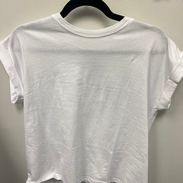 ROUND NECK FOLDED SHORT SLEEVE T-SHIRT