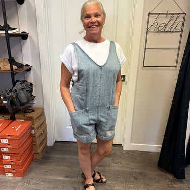 Denim Short Overall