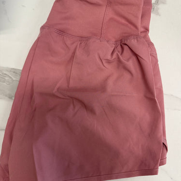 HIGH WAISTED ZIPPERED BACK POCKET SHORTS
