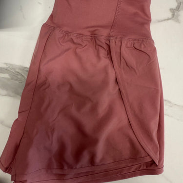 HIGH WAISTED ZIPPERED BACK POCKET SHORTS