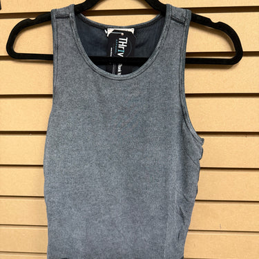 Ash Black Lined Tank