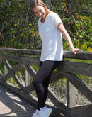 LOLA BAMBOO V-NECK TEE