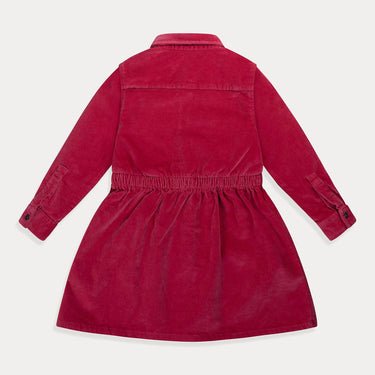 Toddler Dress, Corduroy Cotton Girls Dress Long Sleeve, Elegant