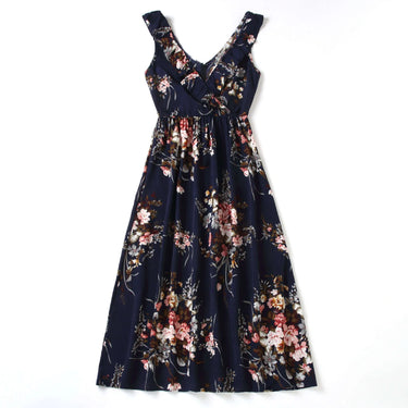 Navy floral dress